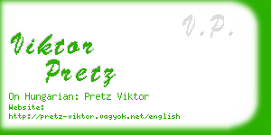 viktor pretz business card